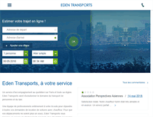 Tablet Screenshot of eden-transports.fr